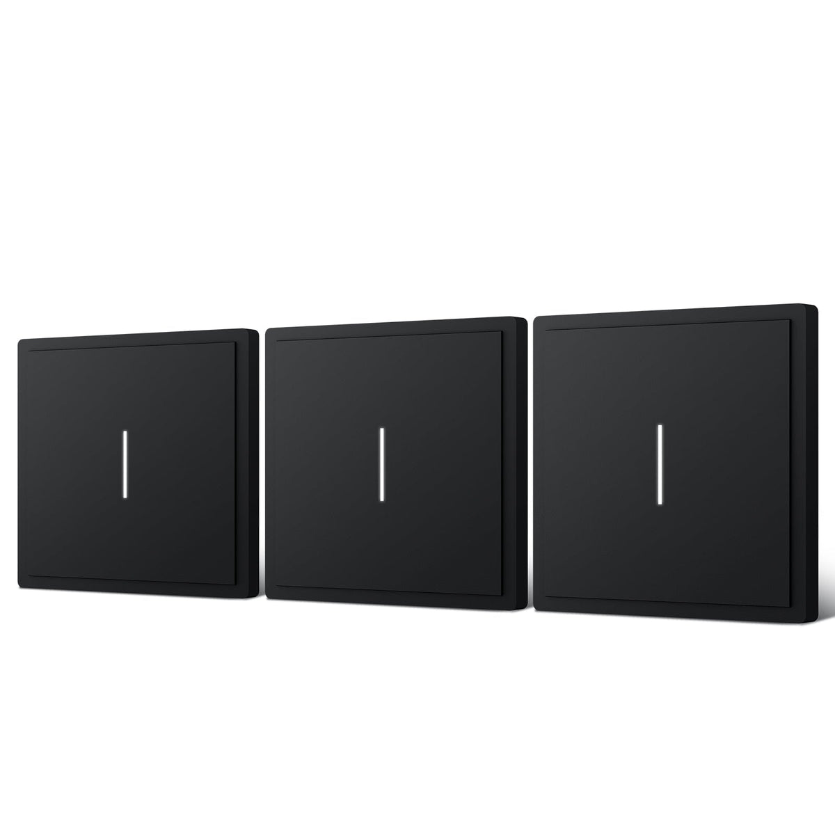 BSEED Scale Series Smart Wifi Light Switch 1 Gang (With Neutral) Light Switches Bseedswitch Black 3 PCS/Pack 