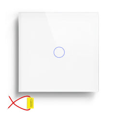 BSEED Single Line Wifi Light Switch 1/2/3 Gang 1/2/3 Way Smart Switch Wireless Wifi Switch Light Switches Bseedswitch White 1Gang 1PCS/pack