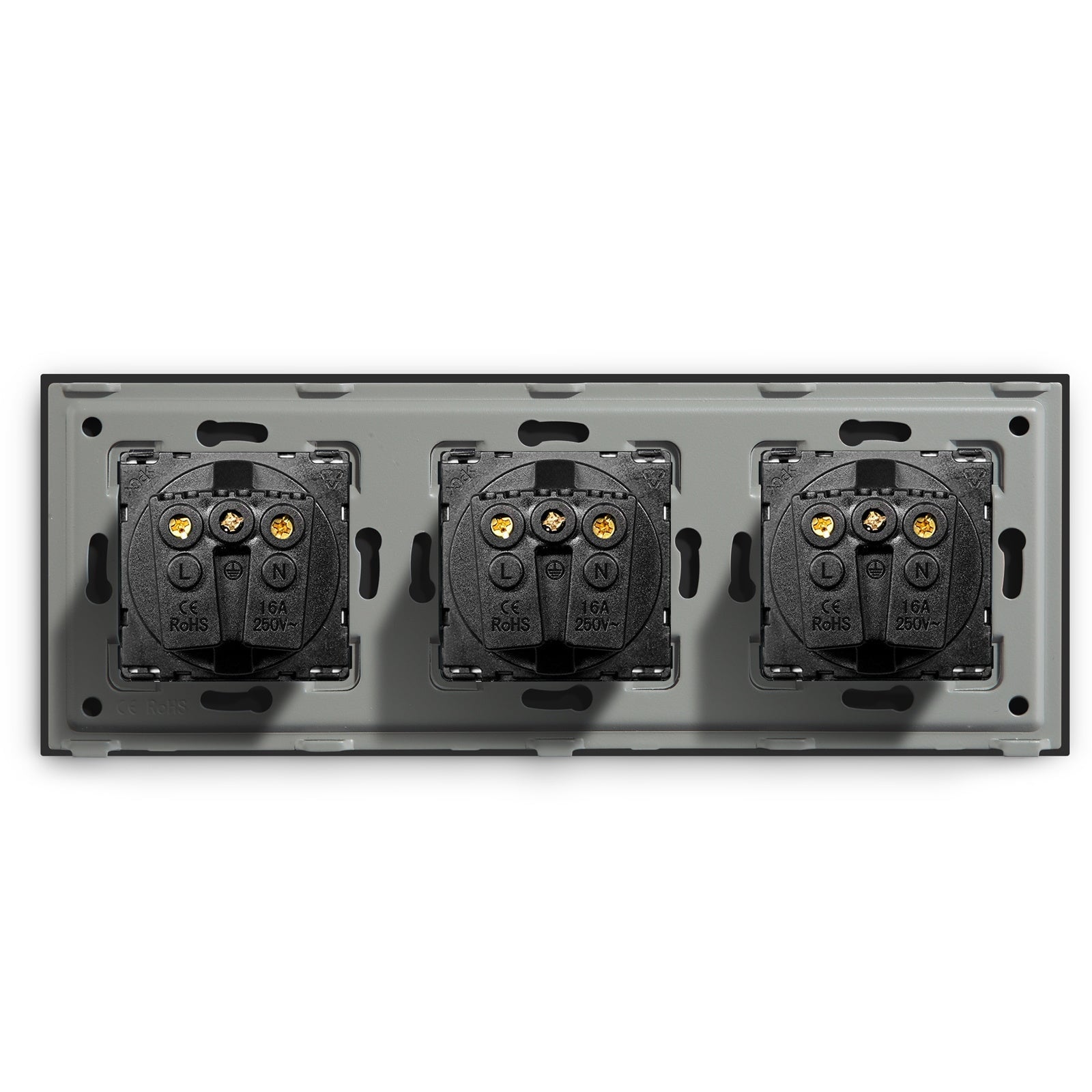 BSEED EU Wall Sockets Power Outlets Glass Panel 16A Power Outlets & Sockets Bseedswitch 