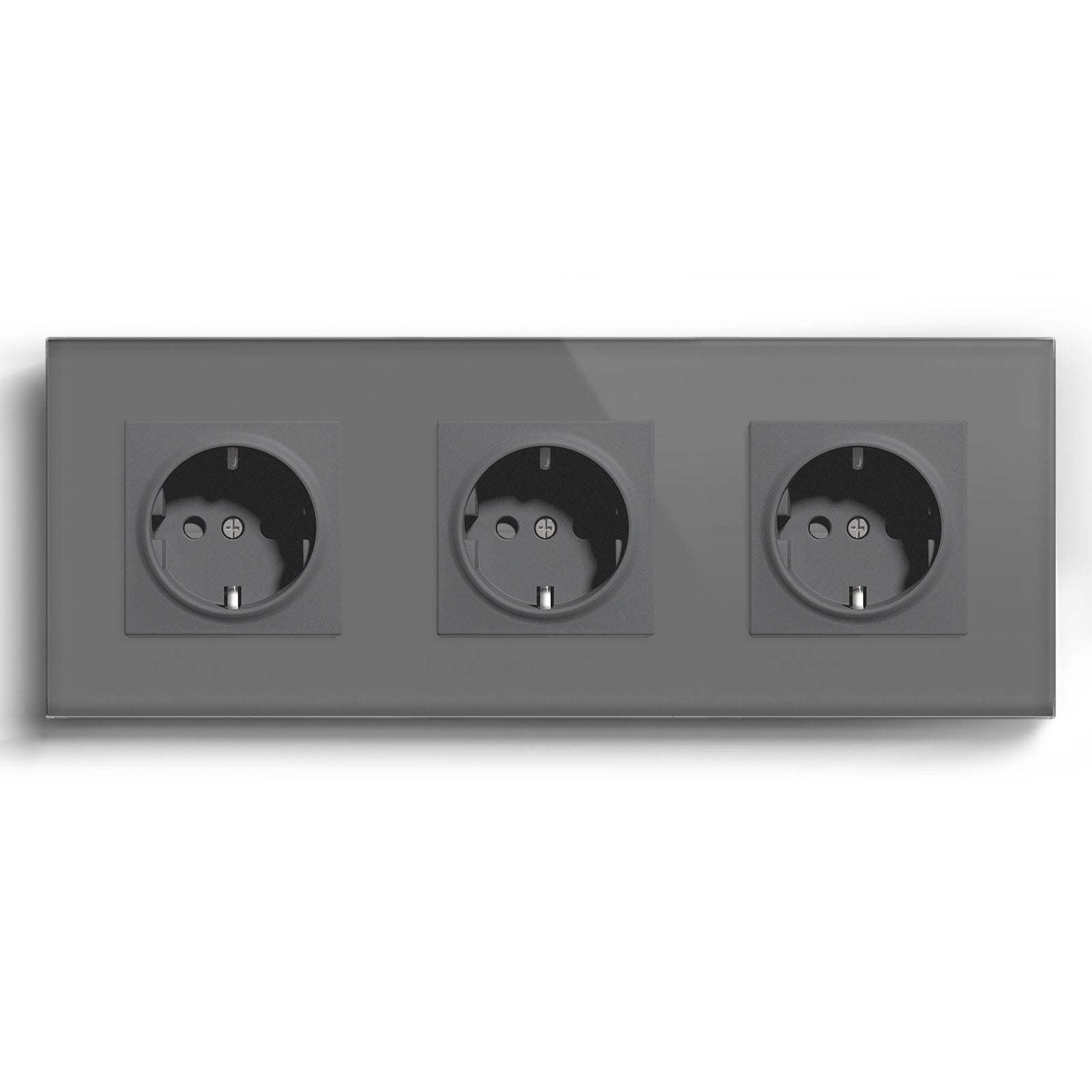 BSEED Heritage Series EU Wall Sockets with Claw Technology 16A Power Outlets & Sockets Bseedswitch Grey Triple 