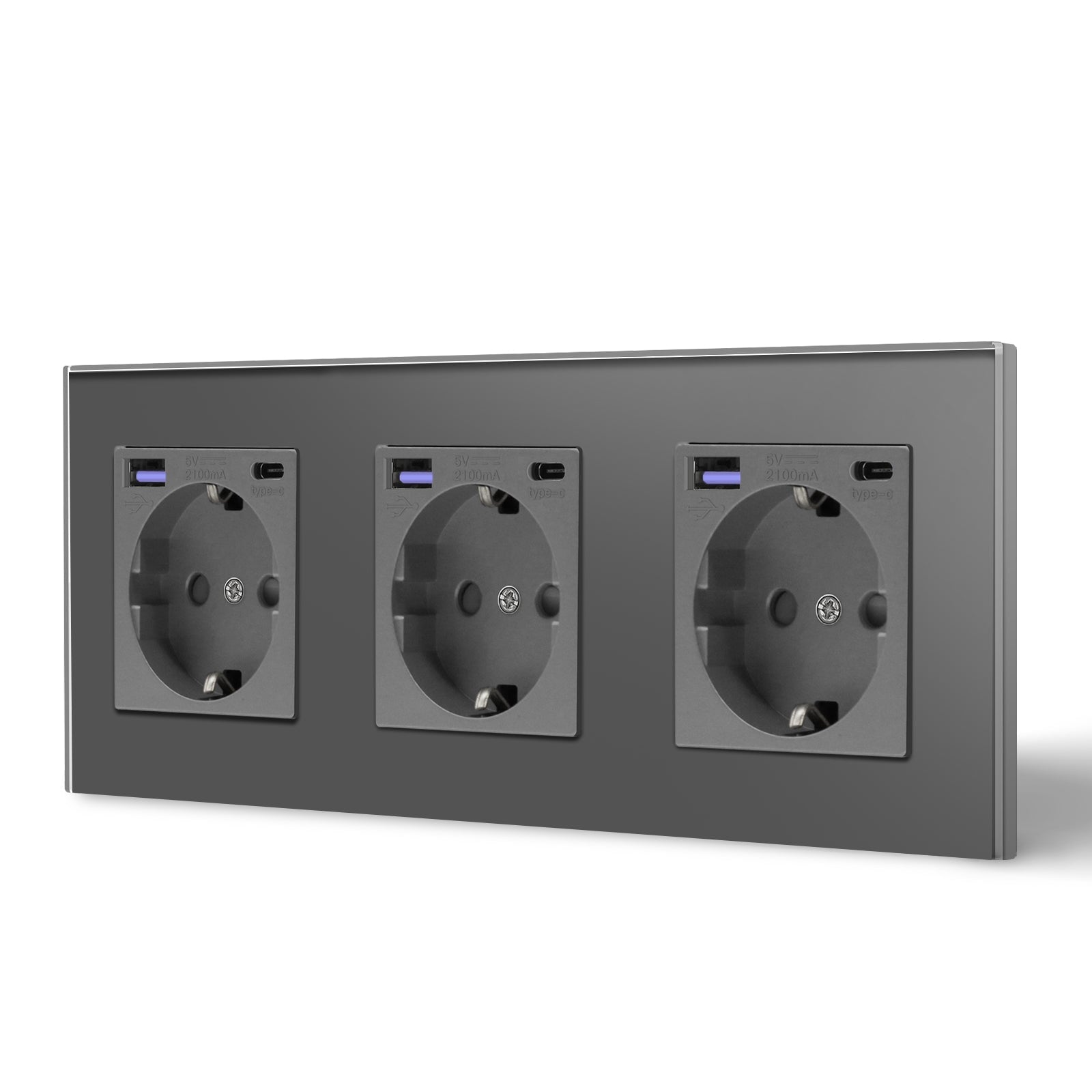 BSEED EU sockets with 20W PD Fast Charge Type-C Interface Outlet Wall Socket Power Outlets & Sockets Bseedswitch 