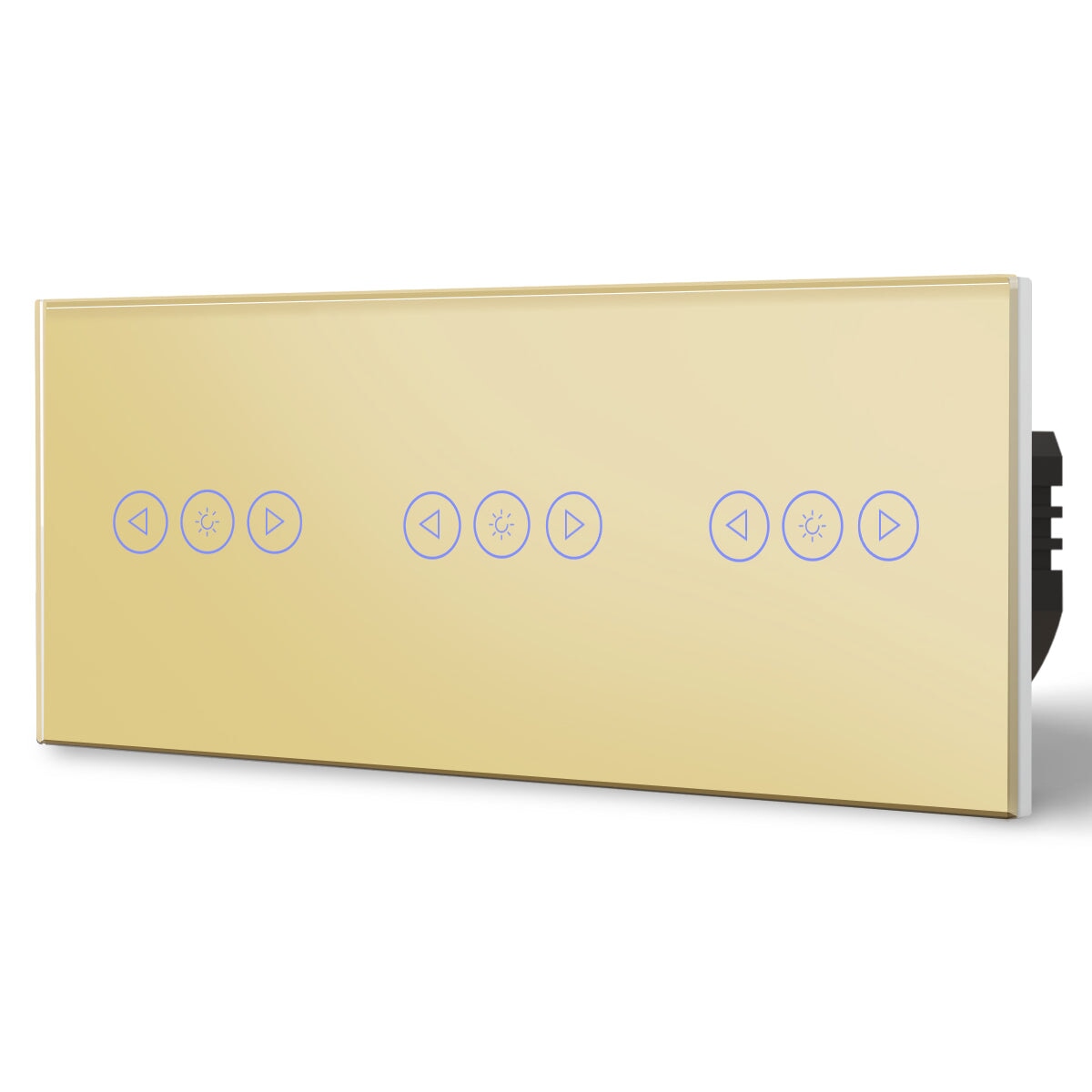 Bseed triple WiFi Touch Dimmer Switch 228mm Crystal Glass Panel Smart Blind Work With Tuya App Switch Bseedswitch 