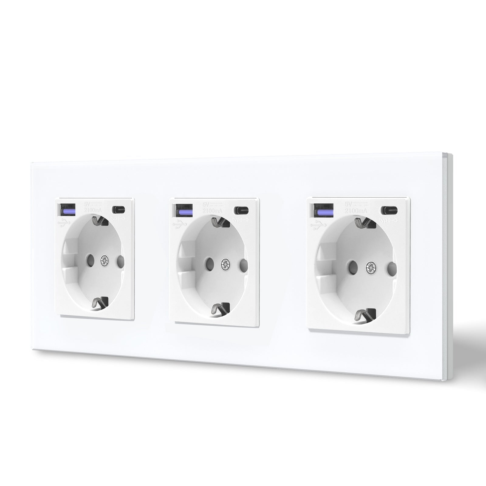 BSEED EU sockets with 20W PD Fast Charge Type-C Interface Outlet Wall Socket Power Outlets & Sockets Bseedswitch 