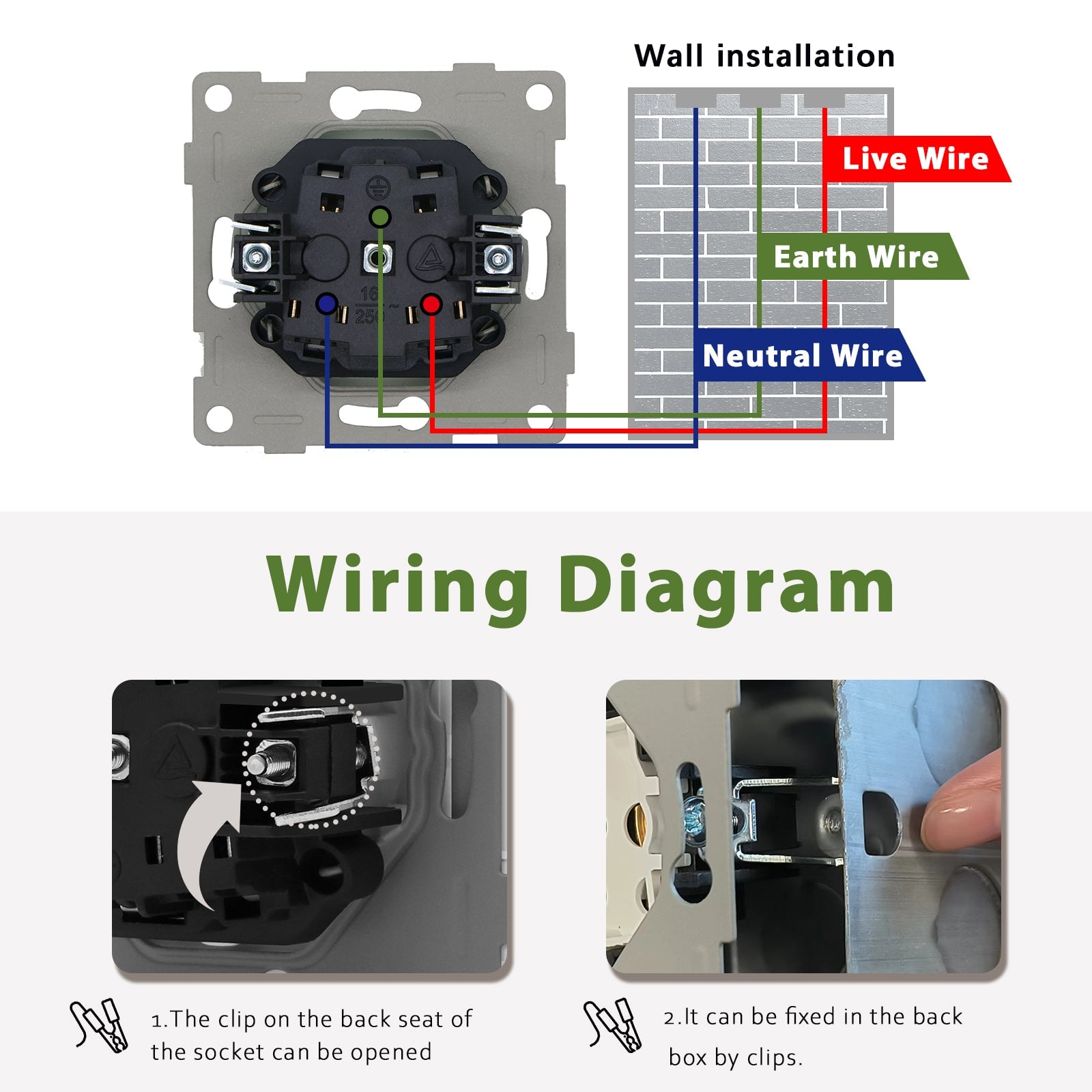 BSEED EU Wall Sockets with clamping technology New Series Power Outlets & Sockets Bseedswitch 