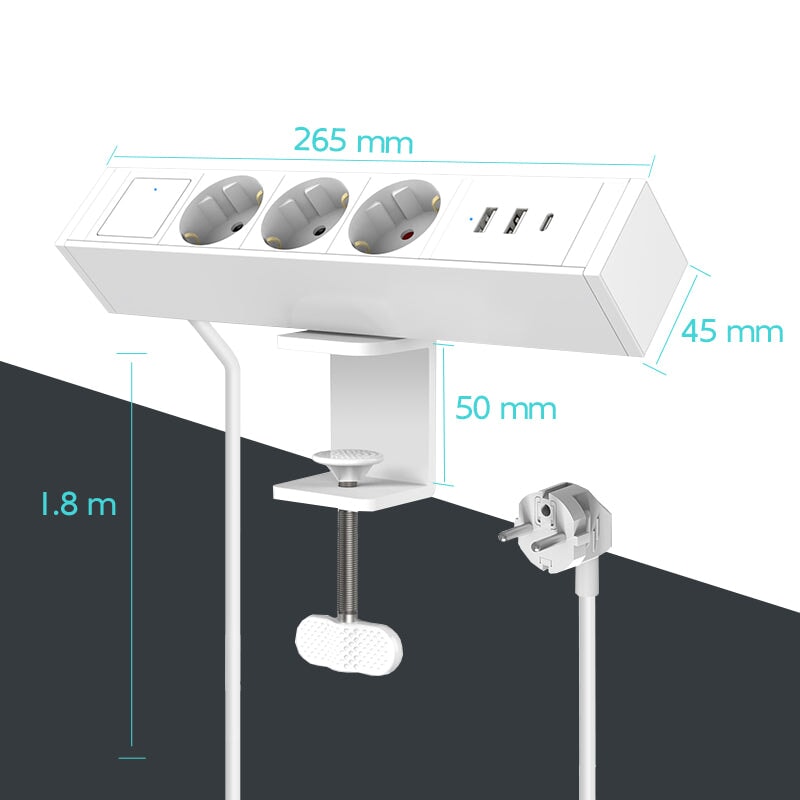 BSEED Power Strip Electrical Sockets With USB AC Desktop socket Bseedswitch 