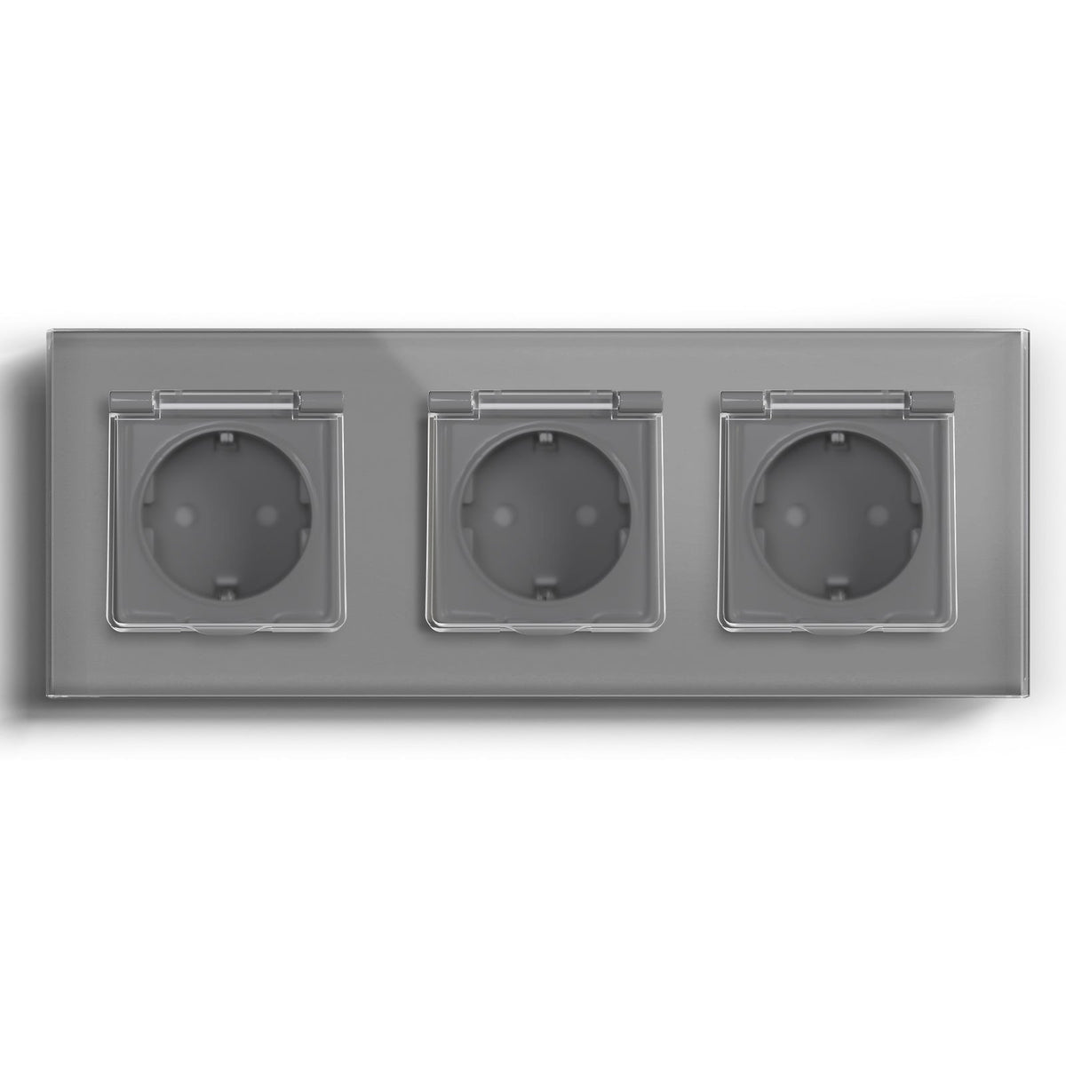 Bseed Waterproof Socket EU Standard Power Outlets & Sockets Bseedswitch Grey Triple 