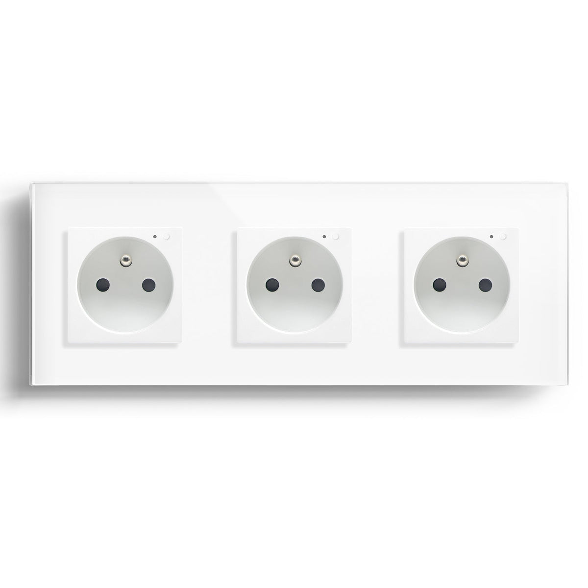 BSEED ZigBee FR Wall Sockets Power Outlets Kids Protection Wall Plates & Covers Bseedswitch white Triple 