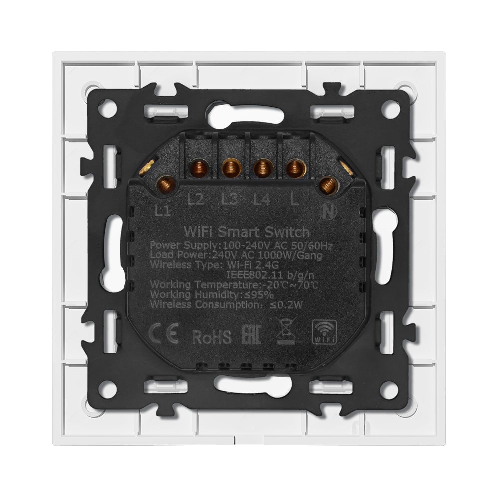 ET Serie Wifi Light Switch Glass Panel Light Switches Bseedswitch 