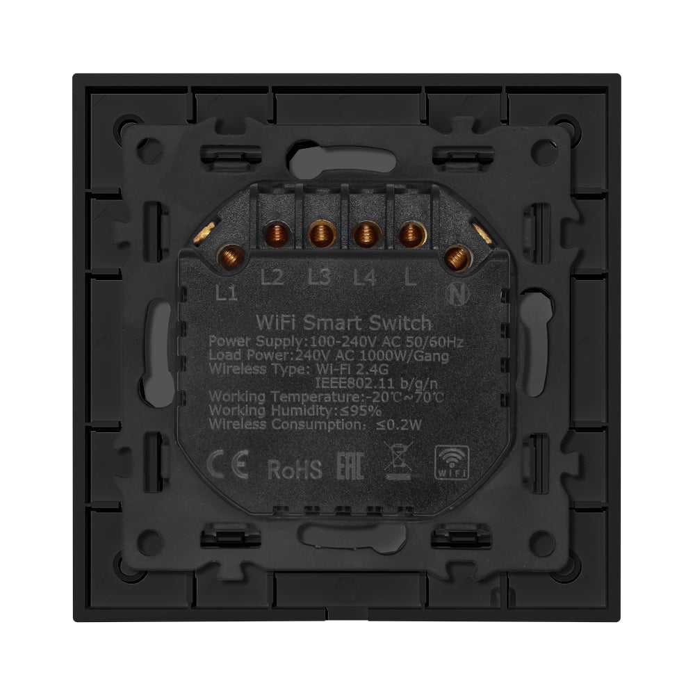 ET Serie Wifi Light Switch Glass Panel Light Switches Bseedswitch 