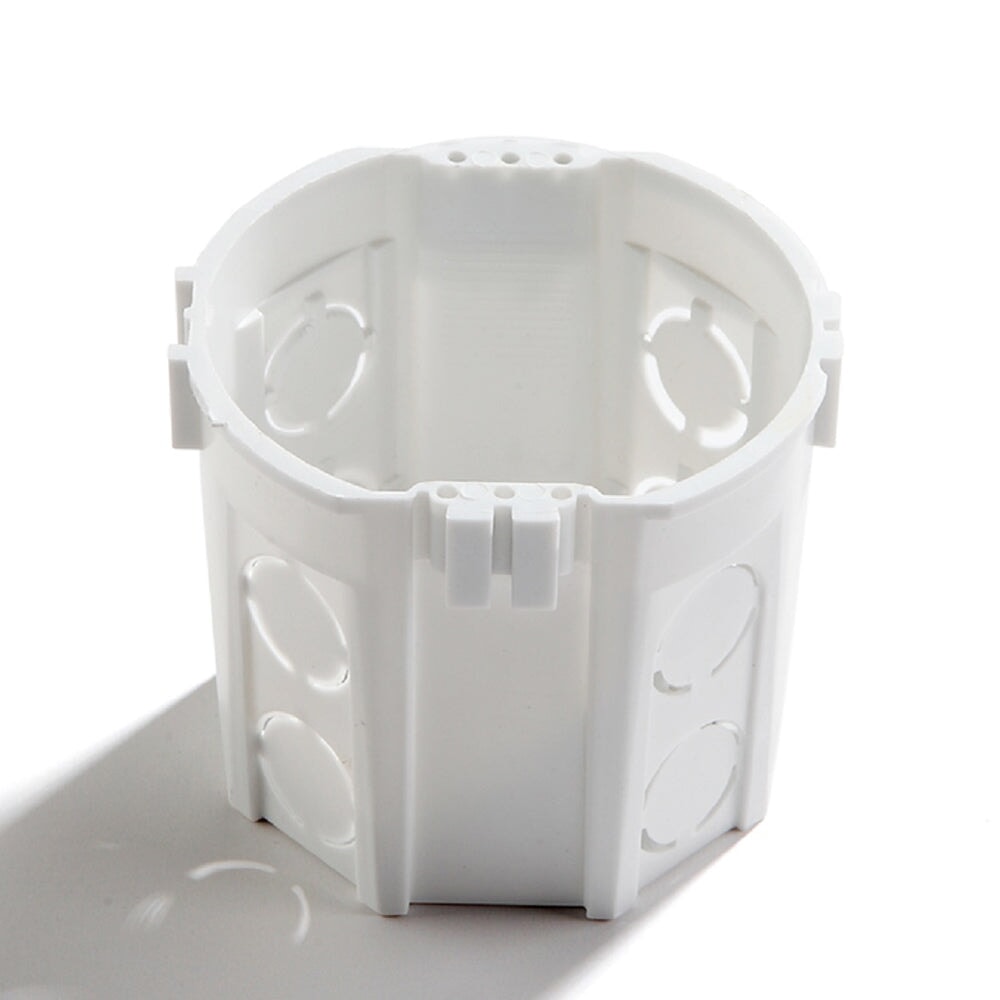 BSEED Wall Round Mounting Box White Back Box Internal Cassette Wiring Box For Switch and Socket EU Standard 3packs Bseedswitch 1 PCS/Pack 