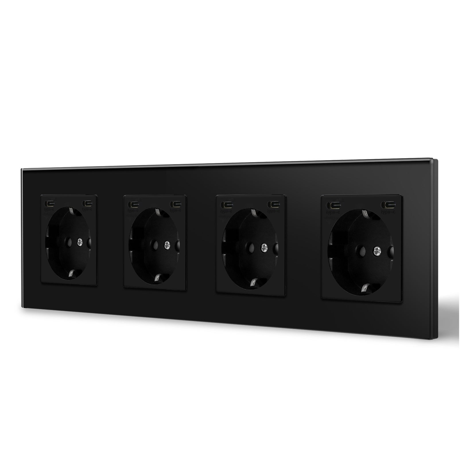 BSEED EU sockets with Double 2.1A Type-C Interface Outlet Wall Socket With Waterproof Power Outlets & Sockets Bseedswitch 