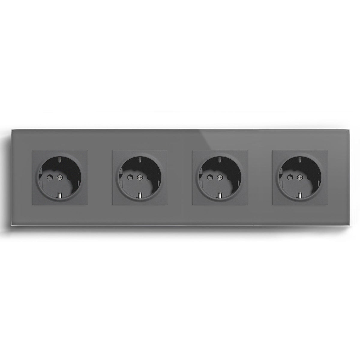 BSEED Heritage Series EU Wall Sockets with Claw Technology 16A Power Outlets & Sockets Bseedswitch Grey Quadruplet 