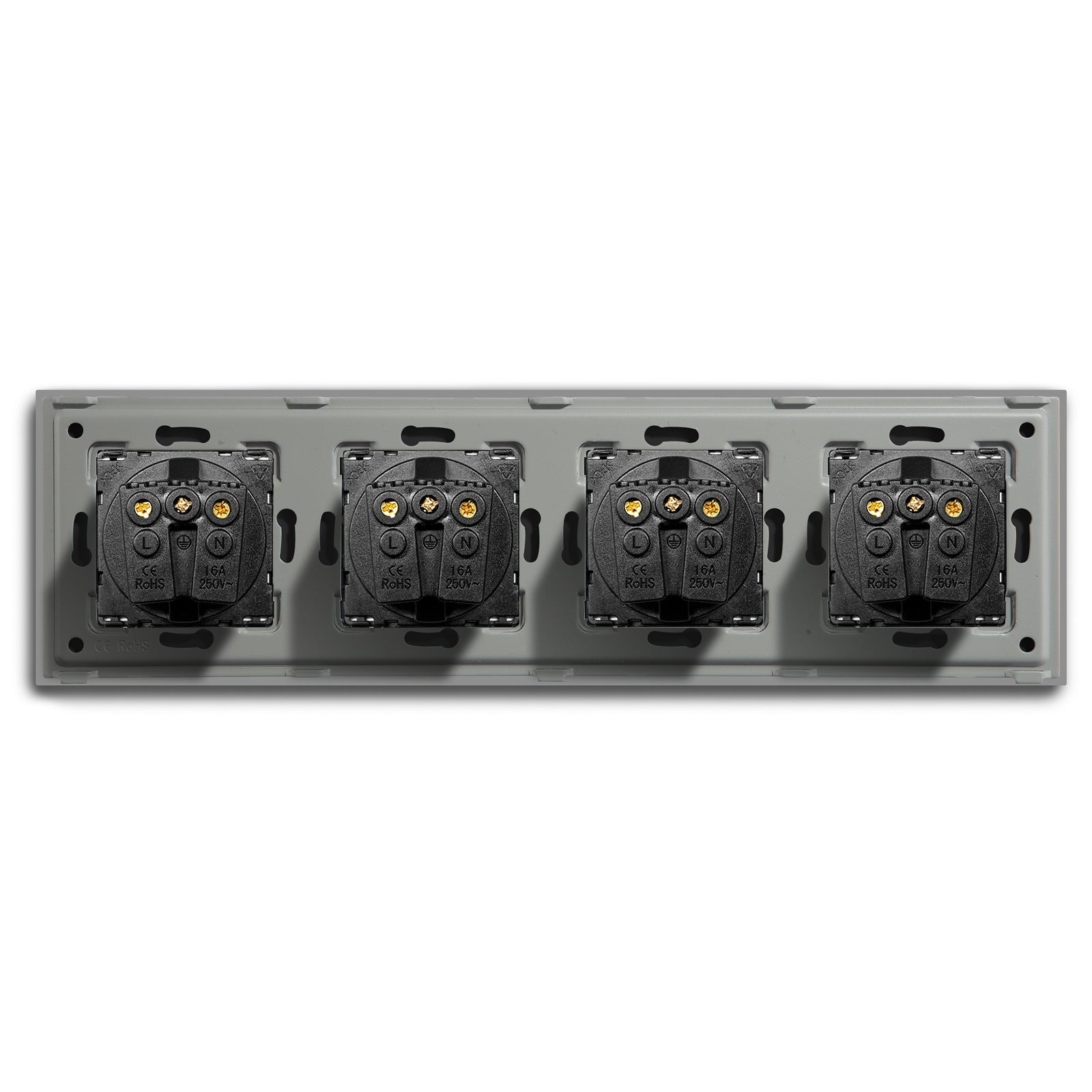 BSEED EU Wall Sockets Power Outlets Glass Panel 16A Power Outlets & Sockets Bseedswitch 