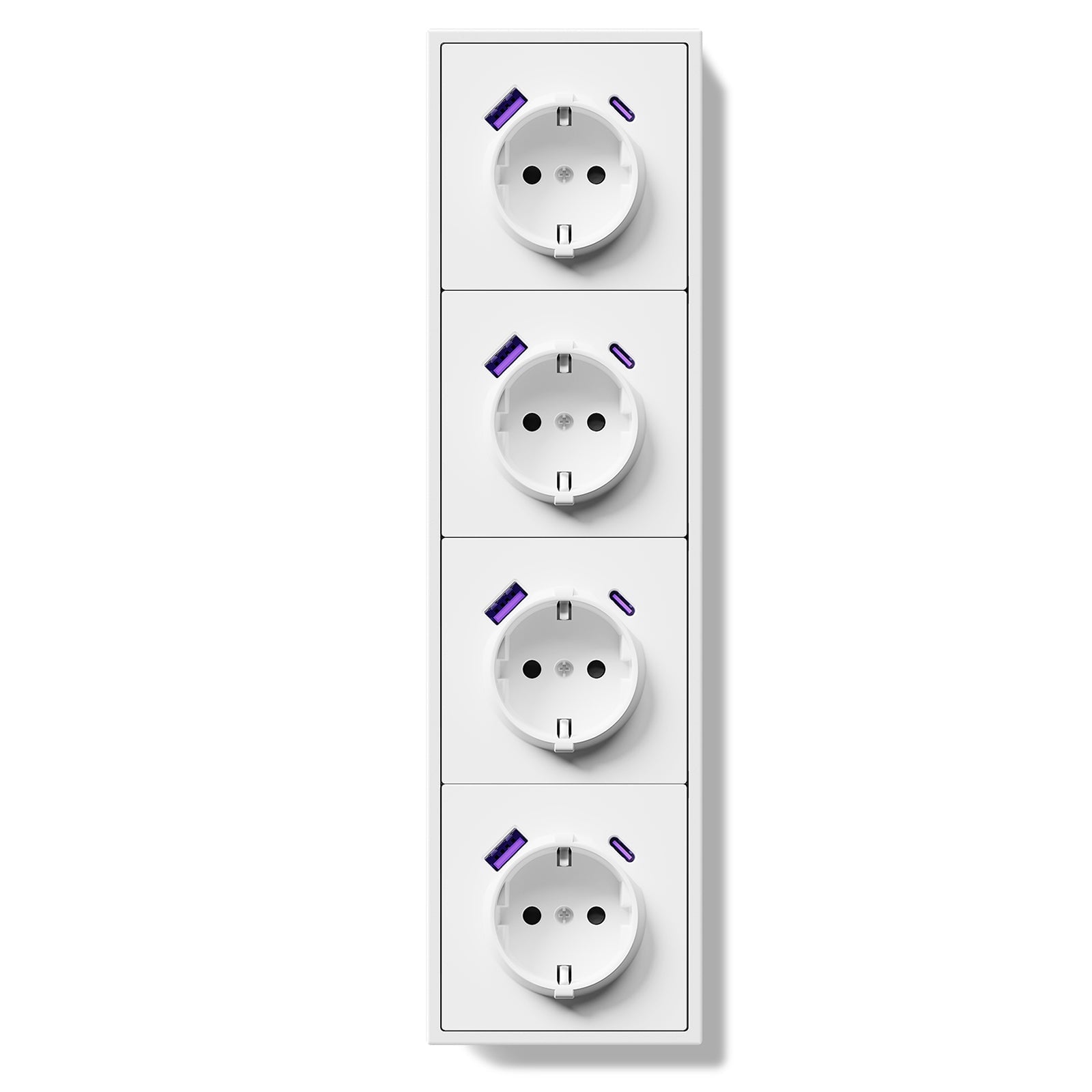 20W Eu Socket With USB&C With Clamping Technique Power Outlets & Sockets Bseedswitch 