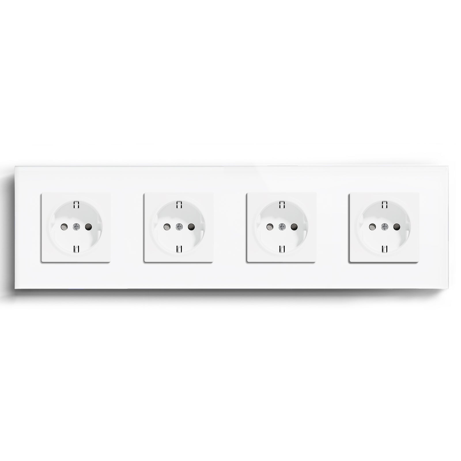 BSEED Heritage Series EU Wall Sockets with Claw Technology 16A Power Outlets & Sockets Bseedswitch White Quadruplet 