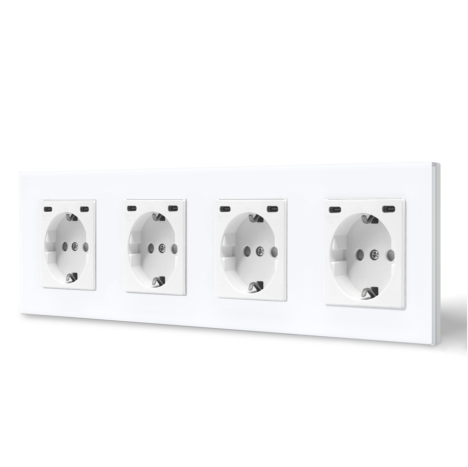 BSEED EU sockets with Double 2.1A Type-C Interface Outlet Wall Socket With Waterproof Power Outlets & Sockets Bseedswitch 