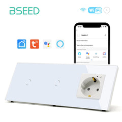 Bseed WiFi Light Switches Multi Control With Wifi EU Normal Standard Wall Socket Light Switches Bseedswitch 