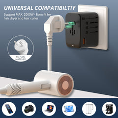 Universal Portable Universal Plug Travel Converter Power Outlets & Sockets Bseedswitch 