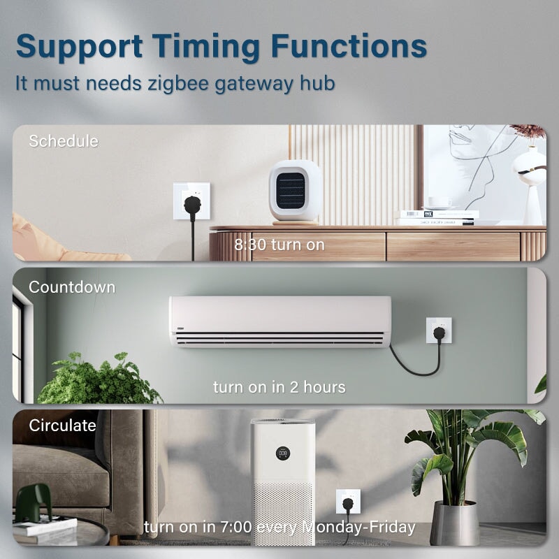 BSEED Smart WiFi Multi-Function Wall Sockets with Energy monitoring Bseedswitch 