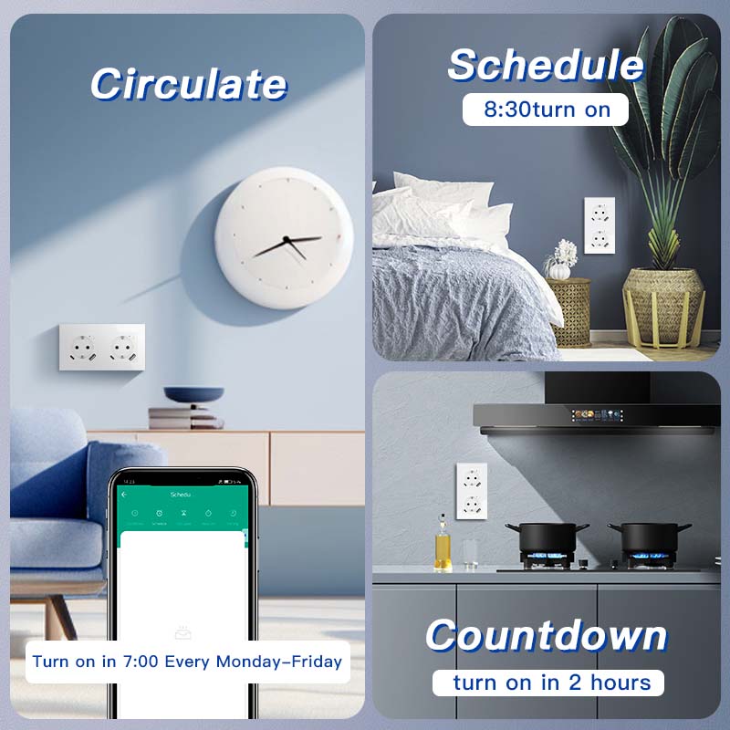 BSEED EU Wifi sockets Type-C t With USB With Energy Monitoring socket Bseedswitch 