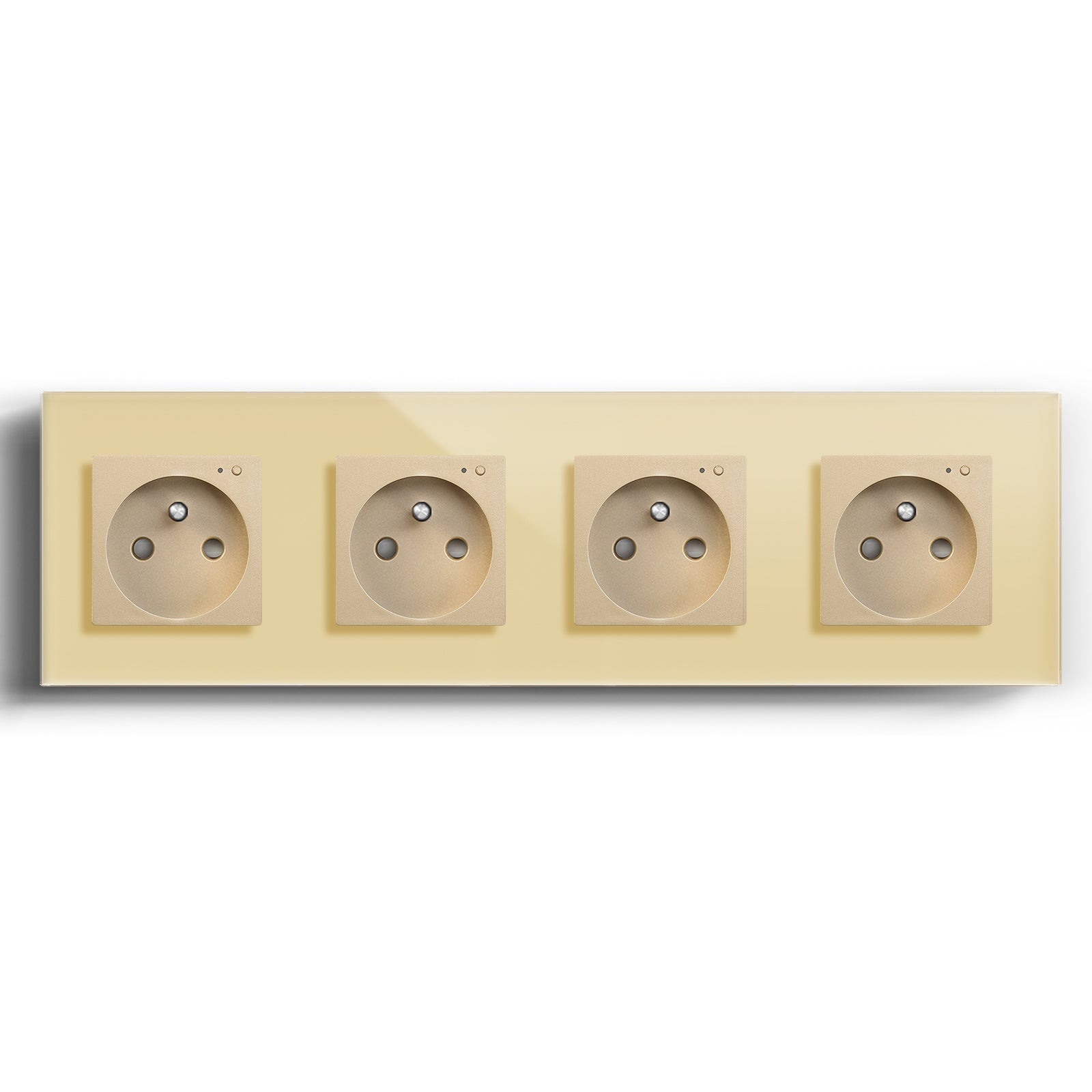 Bseed Wifi FR Standard Socket Wall Socket Power Outlets & Sockets Bseedswitch Gold Quadruple 