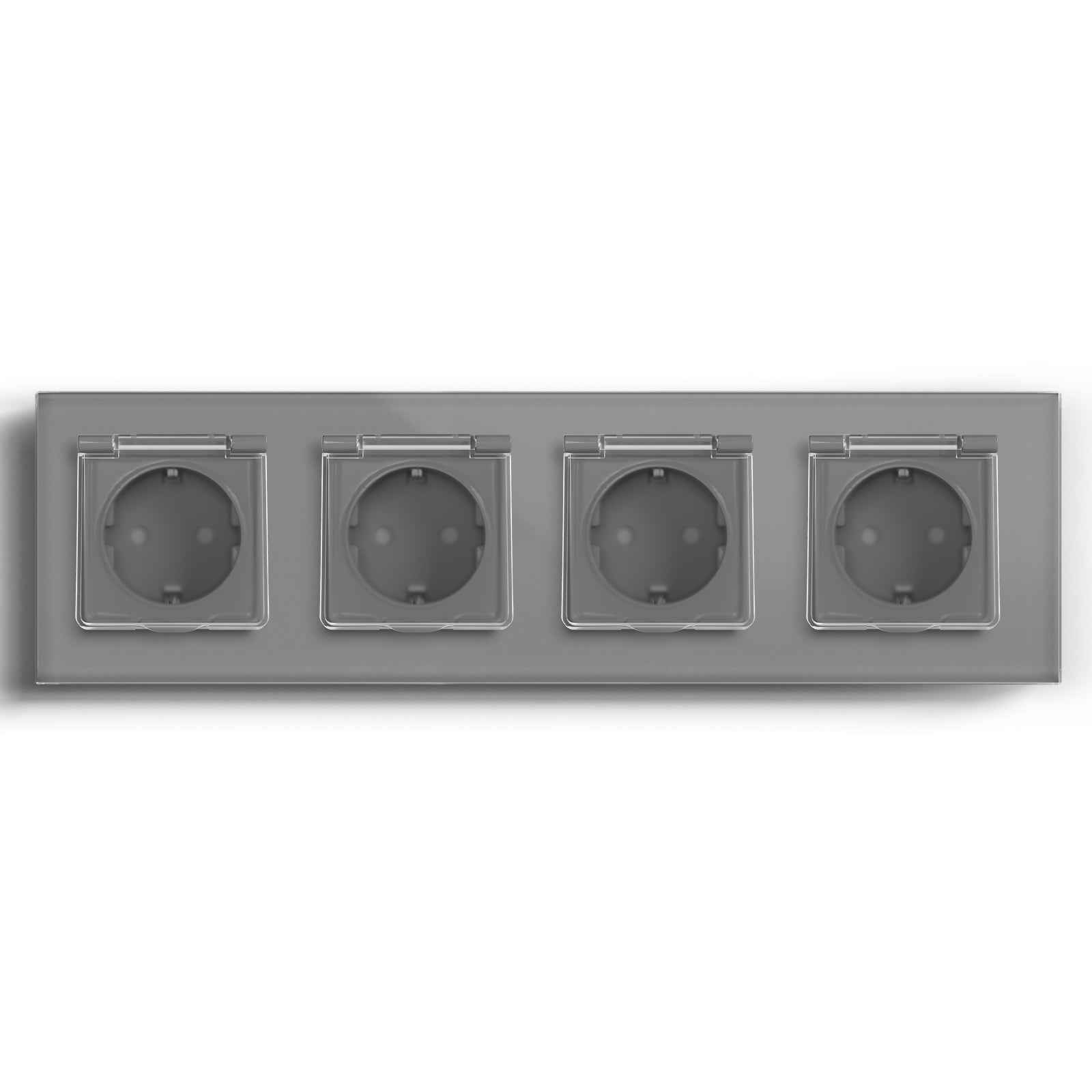 Bseed Waterproof Socket EU Standard Power Outlets & Sockets Bseedswitch Grey Quadruple 