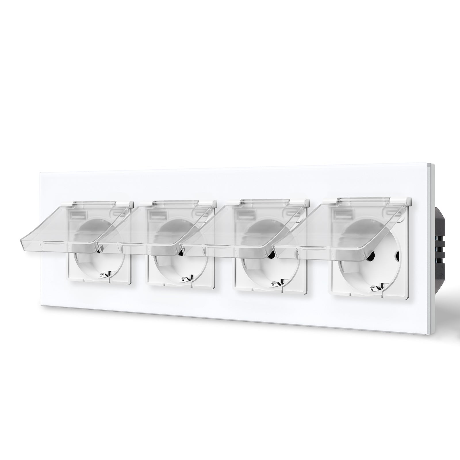 Eu socket with USB&Cover Glass Panel Power Outlets & Sockets Bseedswitch 