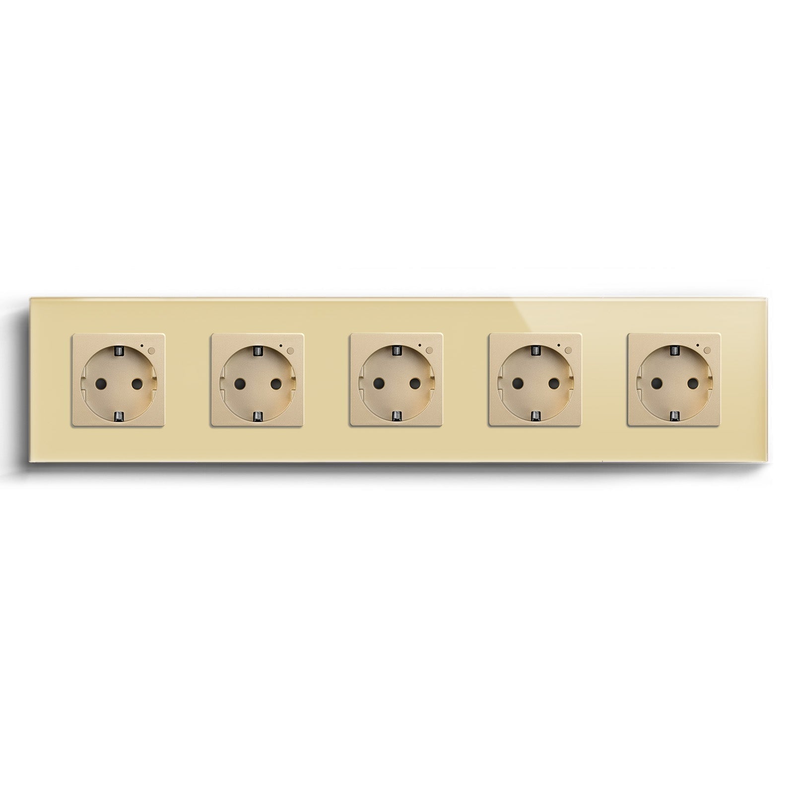 BSEED Wifi EU Wall Sockets Single Power Outlets Kids Protection Power Outlets & Sockets Bseedswitch gold Quintuple 