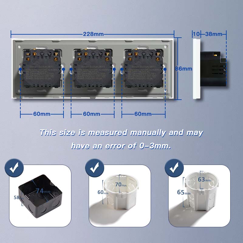 BSEED EU Wifi sockets Type-C t With USB With Energy Monitoring socket Bseedswitch 