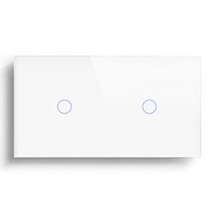 Bseed New Panel Double 1/2/3 Gang 1/2/3 Way Smart ZigBee Switch Light Switches Bseedswitch White 1Gang + 1Gang 