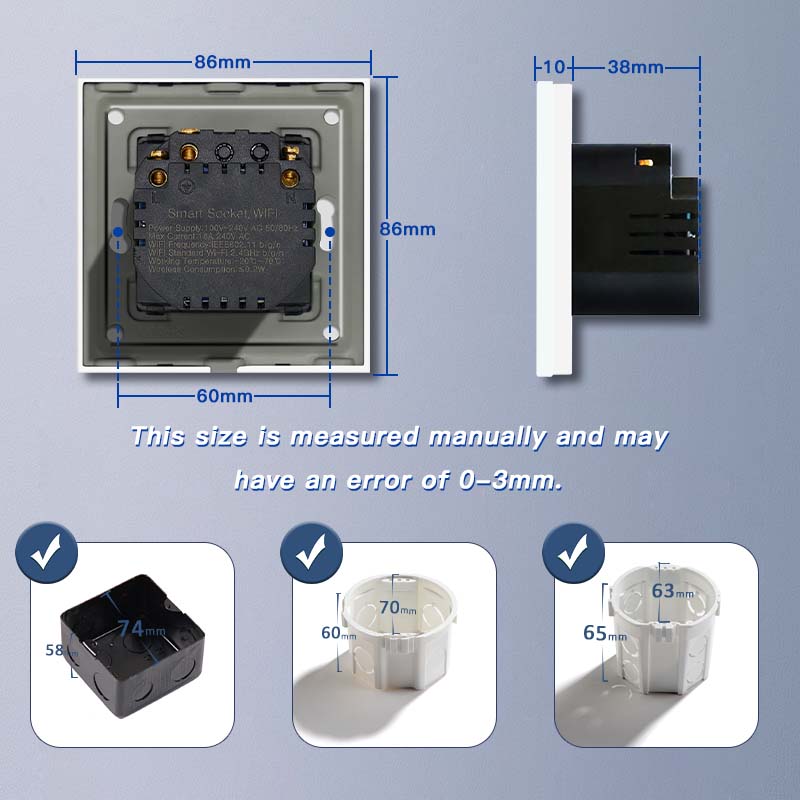 BSEED EU Wifi sockets Type-C t With USB With Energy Monitoring socket Bseedswitch 