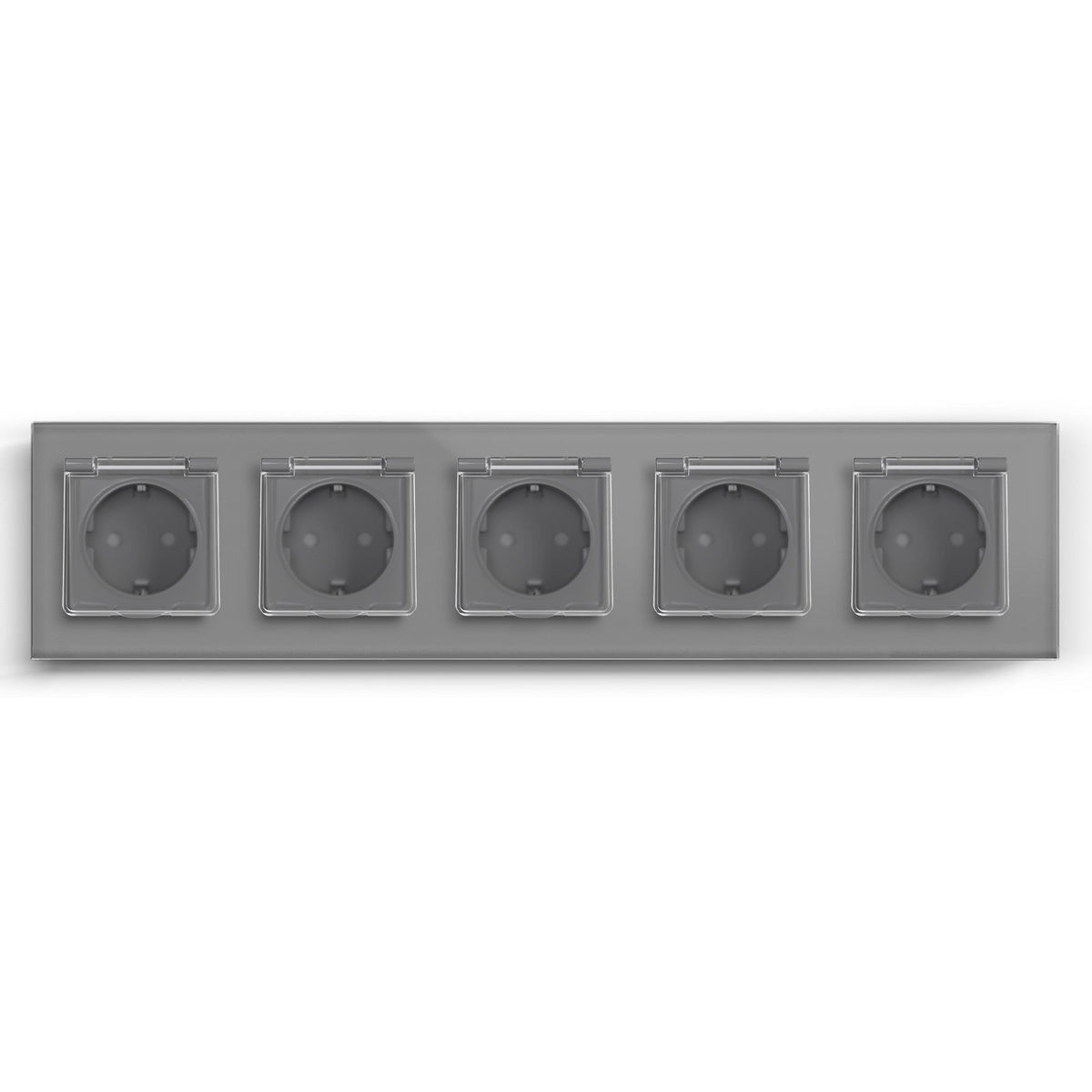 Bseed Waterproof Socket EU Standard Power Outlets & Sockets Bseedswitch Grey Quintuple 