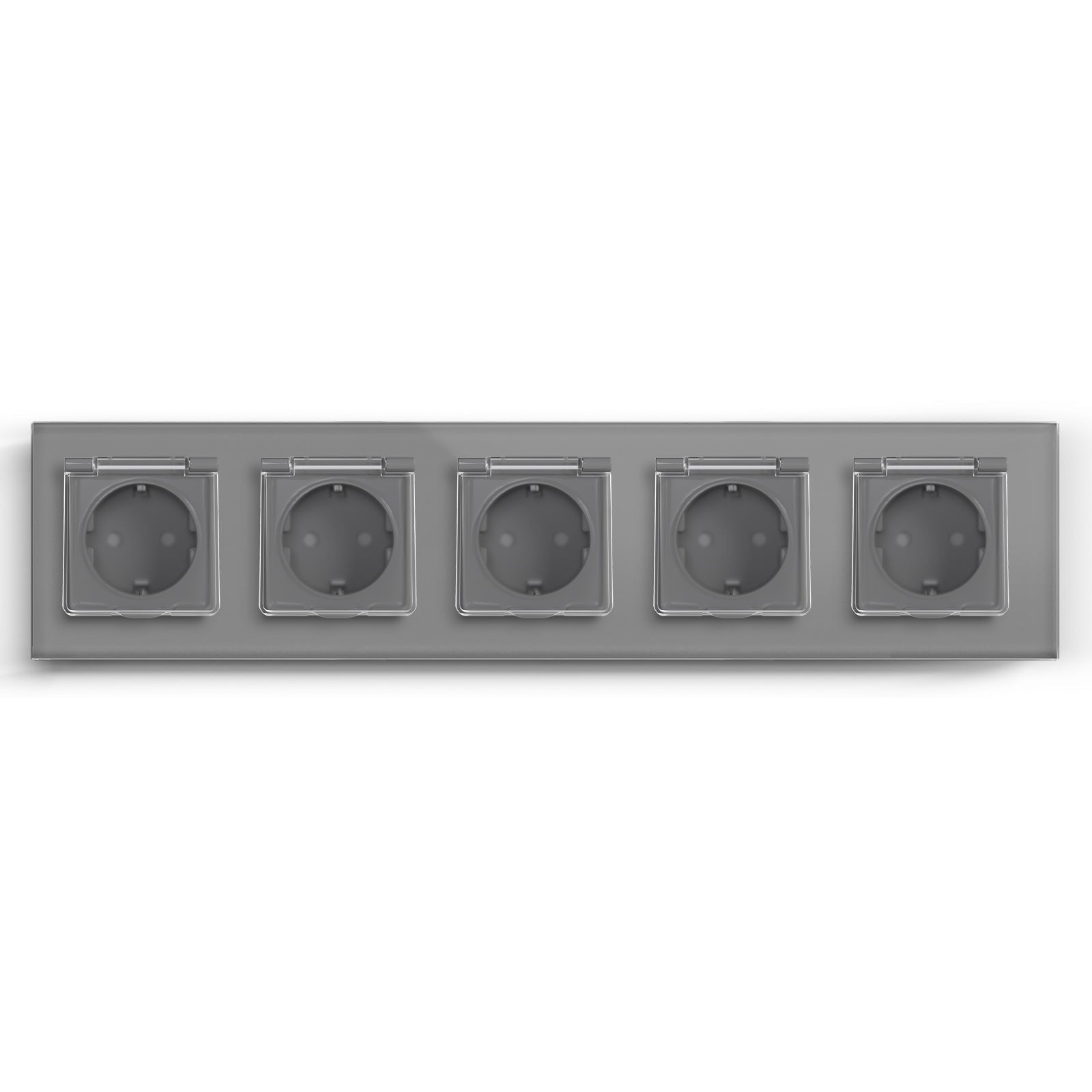 Bseed Waterproof Socket EU Standard Power Outlets & Sockets Bseedswitch Grey Quintuple 