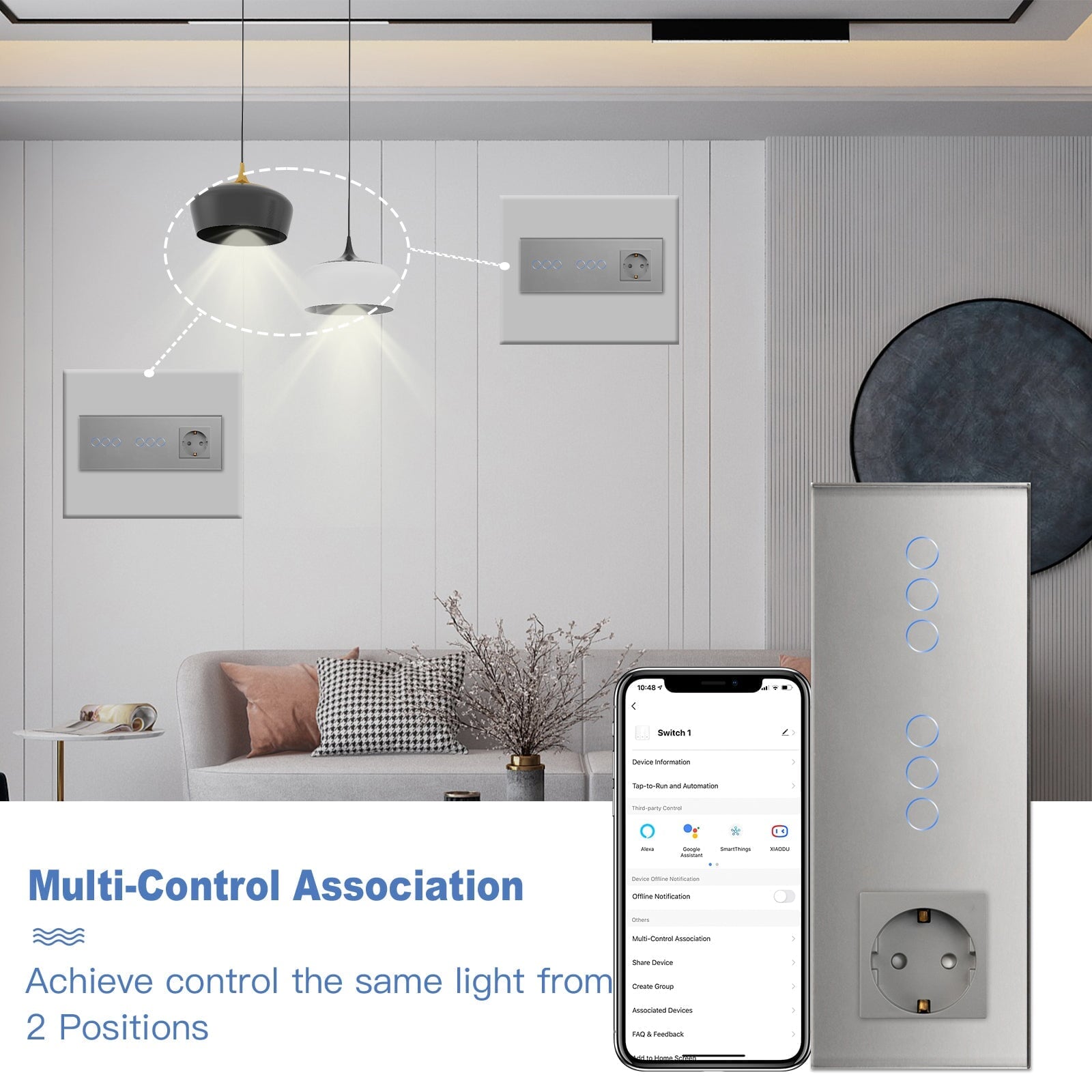 Bseed Double Zigbee Light Switches With EU Standard Not Smart Wall Sockets Light Switches Bseedswitch 