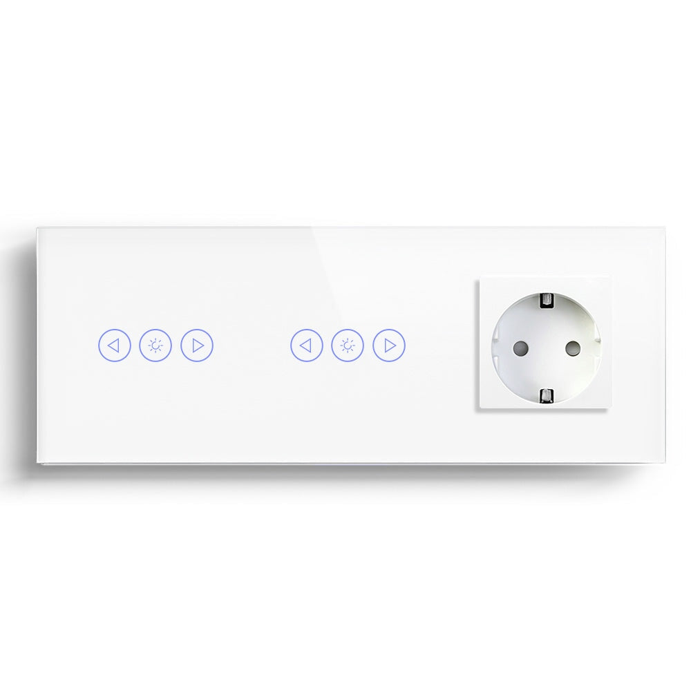 Bseed Double Zigbee Dimmer Switches With EU Standard Not Smart Wall Sockets Light Switches Bseedswitch 