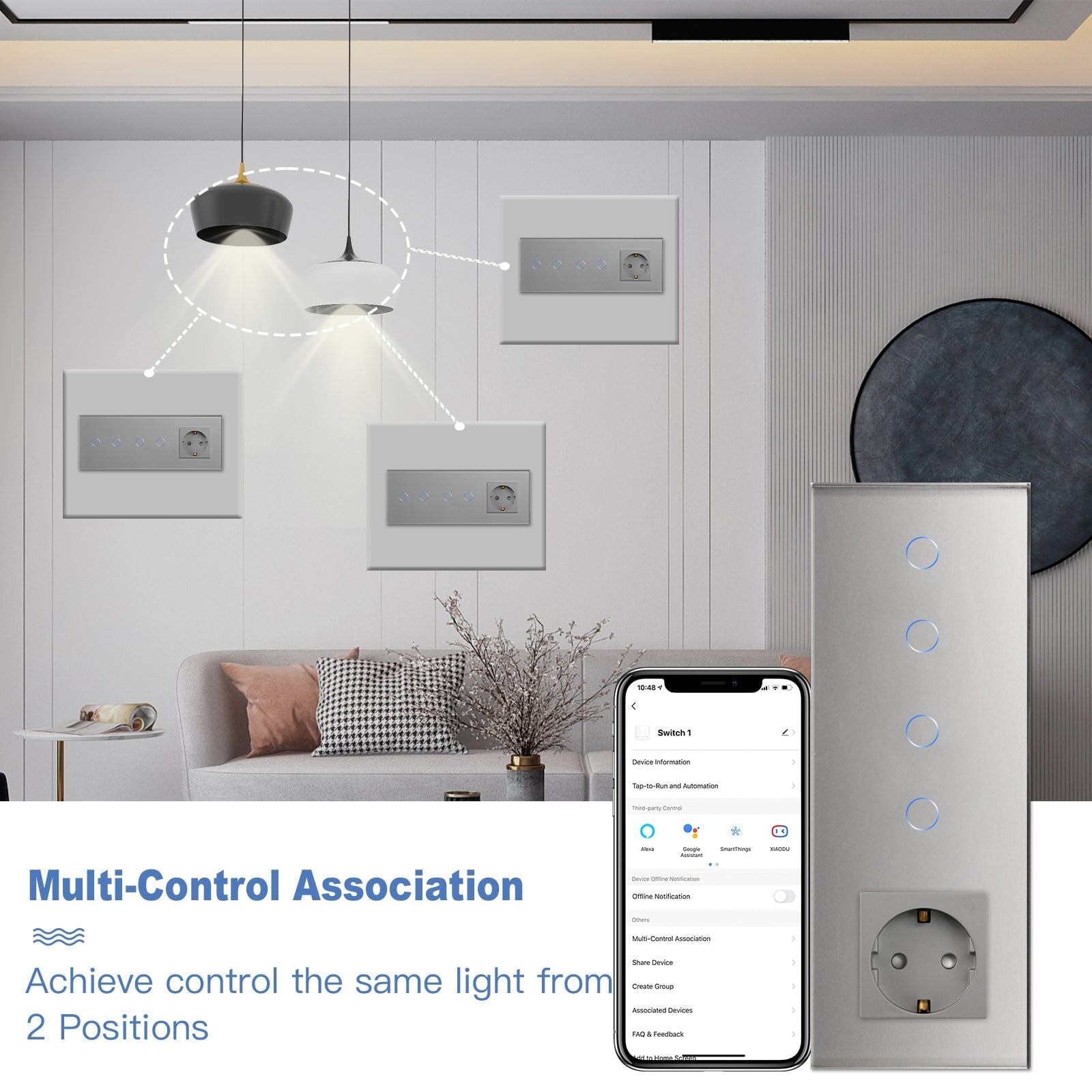 Bseed Double Zigbee Light Switches With EU Standard Not Smart Wall Sockets Light Switches Bseedswitch 