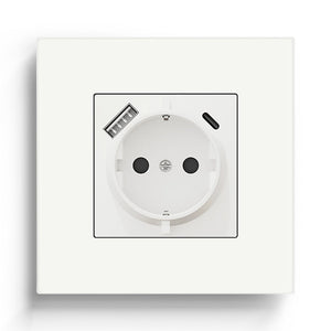 BSEED EU sockets Type-C Wall Socket With USB with Claw technology Power Outlets & Sockets Bseedswitch 