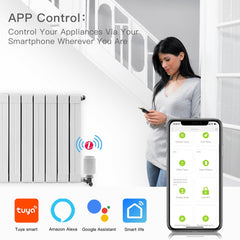 BSEED Tuya ZigBee3.0 Thermostatic Valve Smart Radiator Actuator Programmable Temperature Controller Thermostats Bseedswitch 