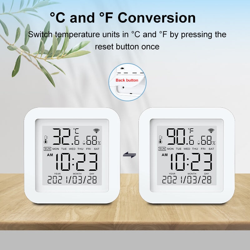 BSEED WIFI Smart Tuya Zigbee Temp & Humidity Sensor – Bseedswitch