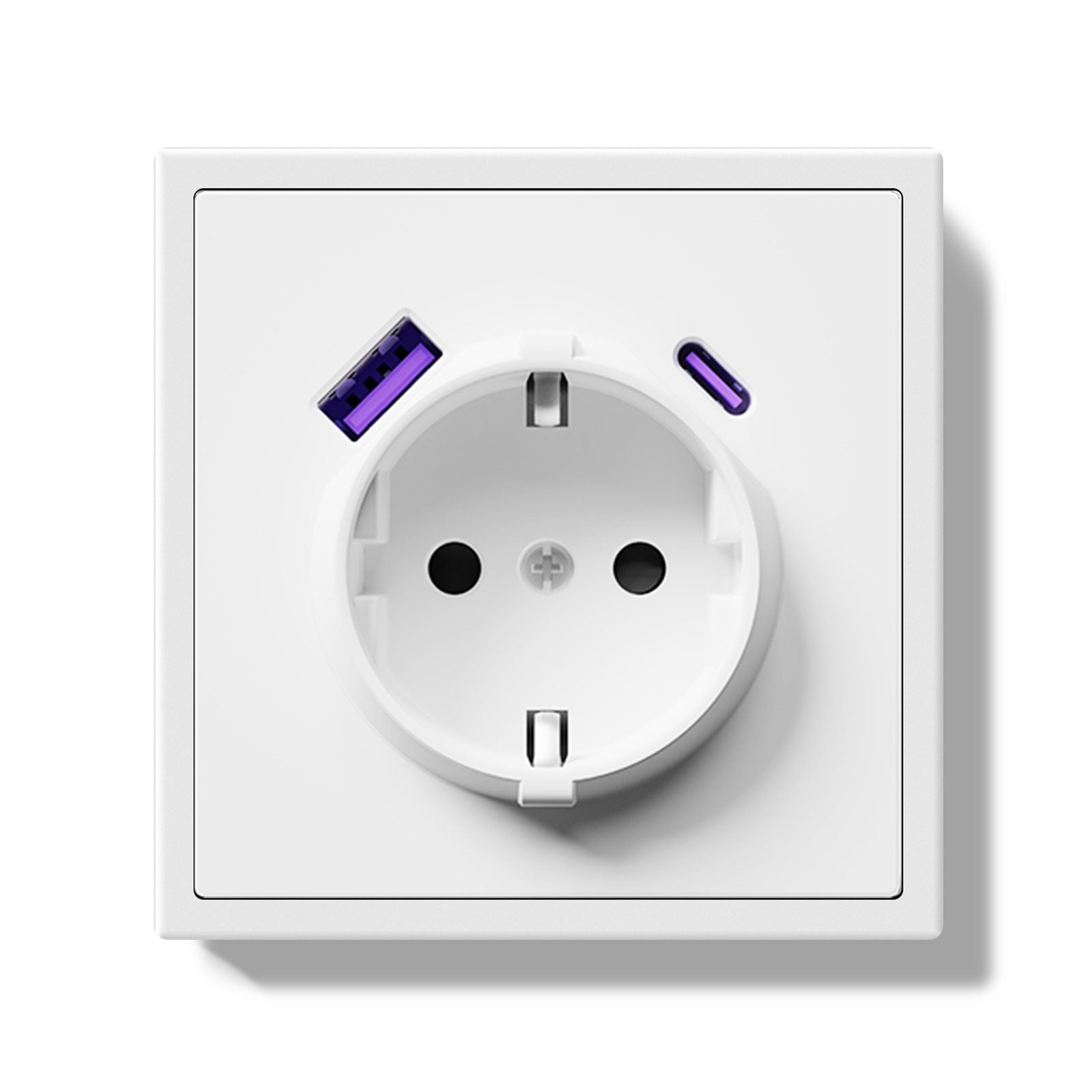 20W Eu Socket With USB&C With Clamping Technique Power Outlets & Sockets Bseedswitch 