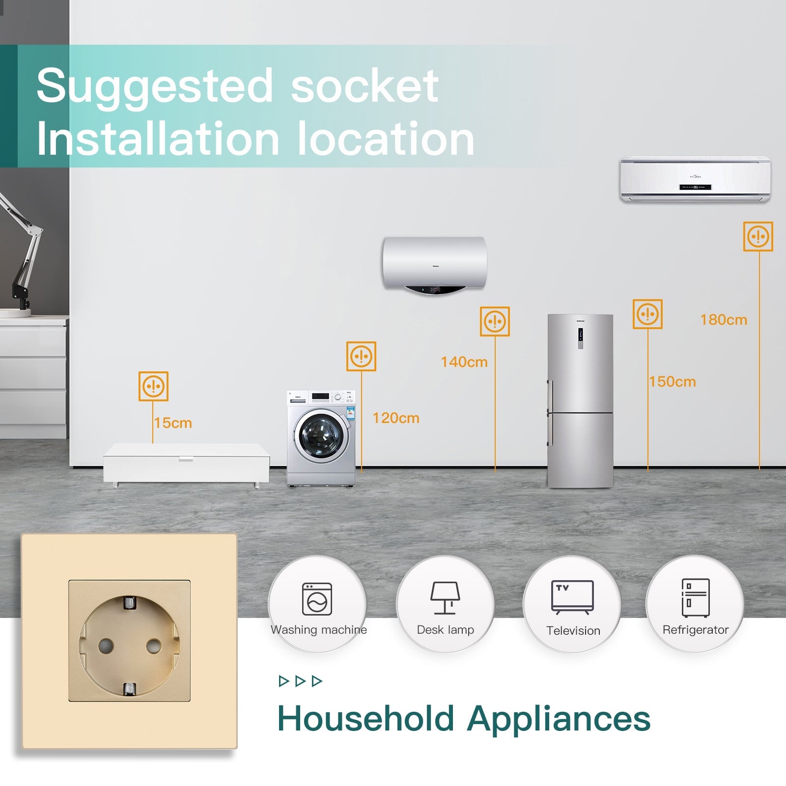 BSEED ZigBee EU Wall Sockets With Energy Monitoring PC Panel with Kids Protection Wall Plates & Covers Bseedswitch 