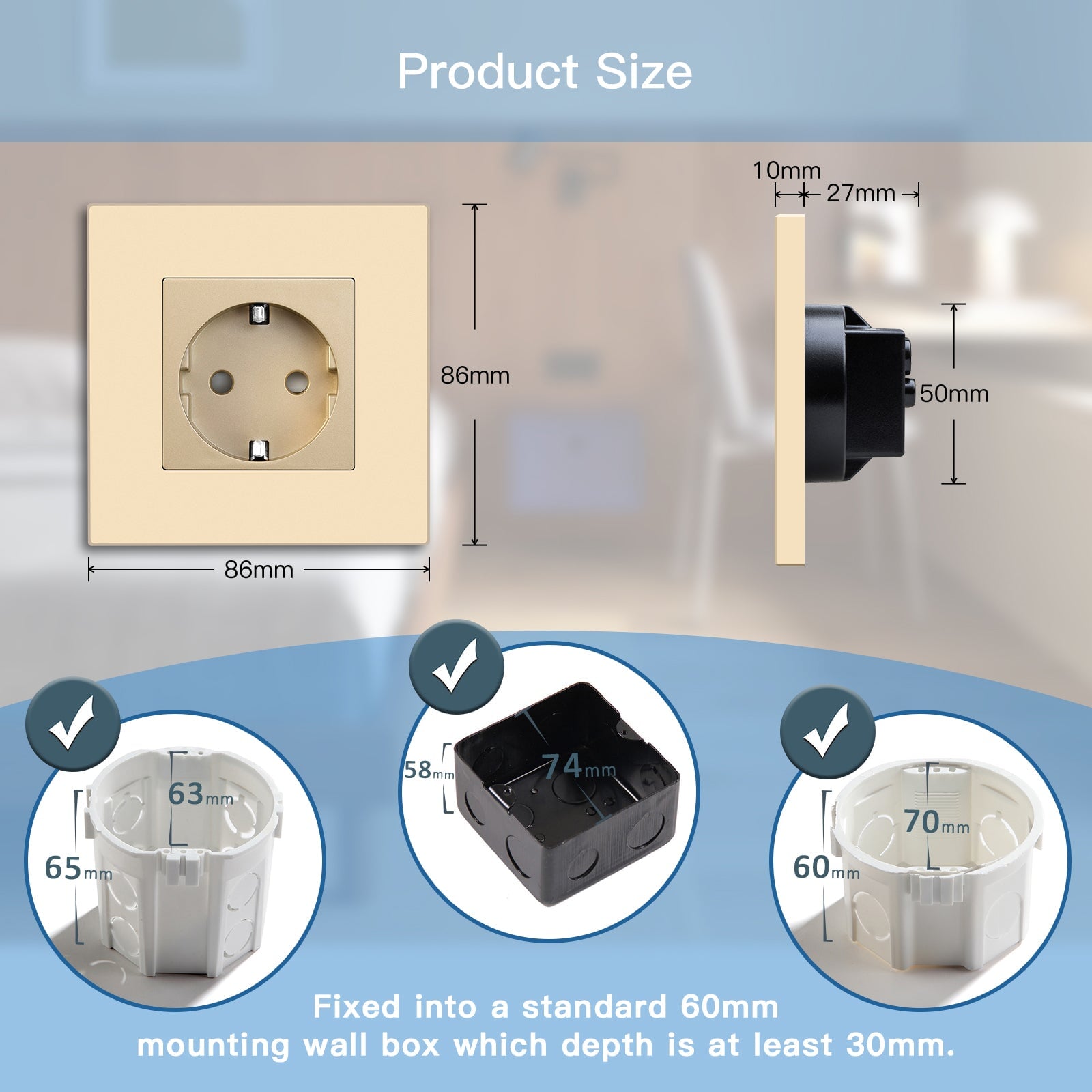 BSEED ZigBee EU Wall Sockets With Energy Monitoring PC Panel with Kids Protection Wall Plates & Covers Bseedswitch 