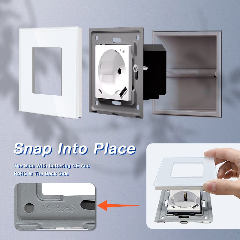 BSEED EU Wifi sockets Type-C t With USB With Energy Monitoring socket Bseedswitch 