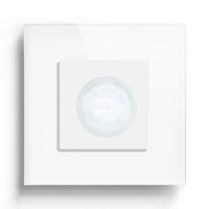 BSEED PIR Infrared Motion Body Sensor Switch Push Button Glass Mechanical LED Light Switches Light Switches Bseedswitch White 