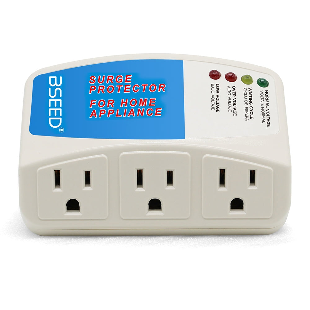 Bseed PC Power Protector US Standard 120V Double Socket Voltage 50 Hz-60 Hz Wall Socket Voltage Transformers & Regulators Bseedswitch 