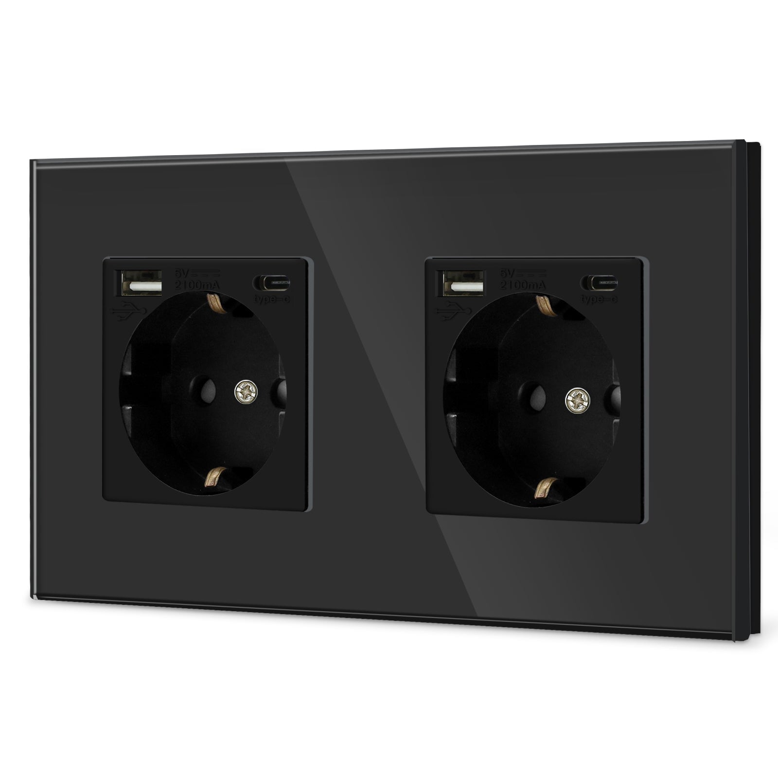 BSEED EU sockets with 2.1A Type-C Interface Outlet Wall Socket Power Outlets & Sockets Bseedswitch 