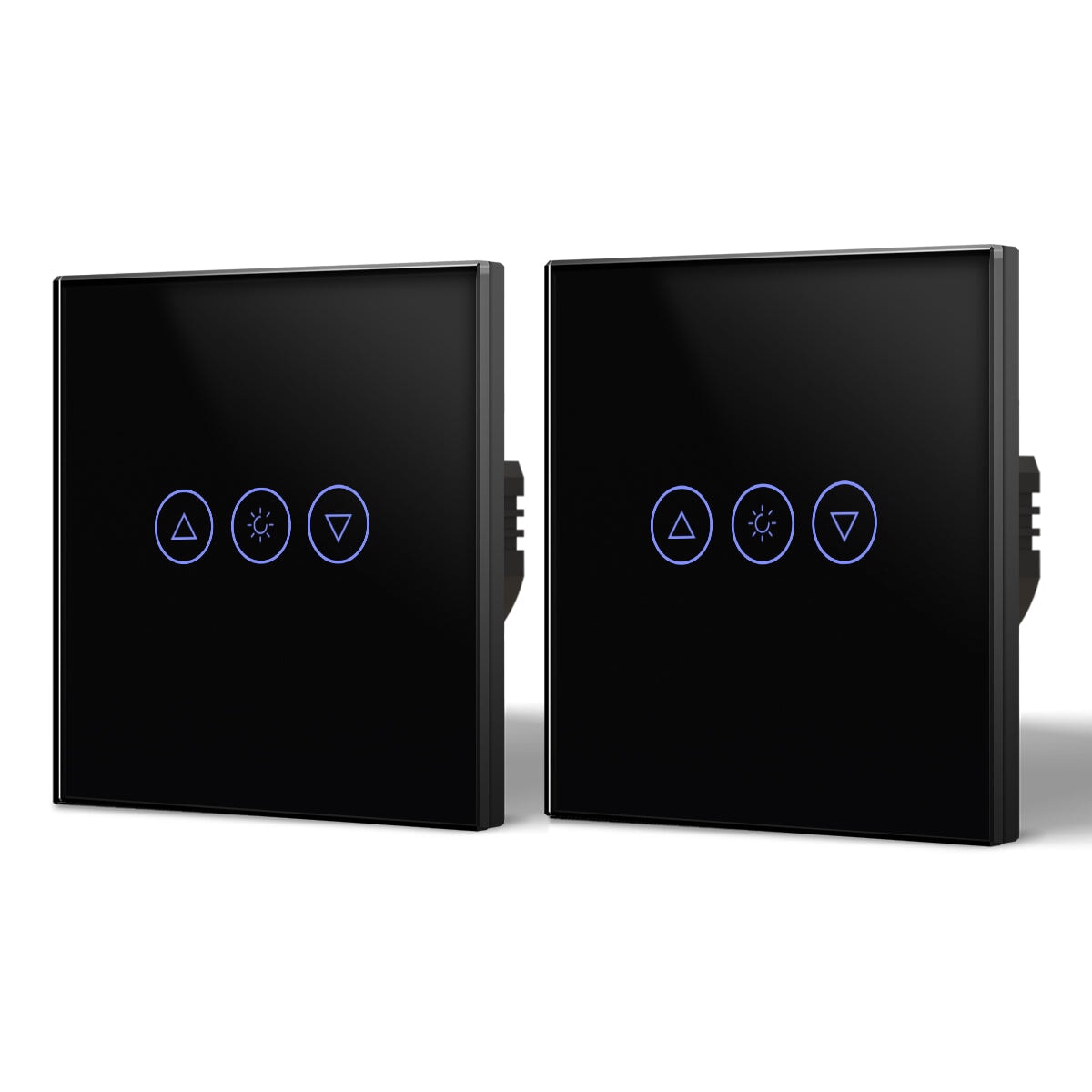 Bseed 2Way Wifi Light Dimmer Switch Wall Plates & Covers Bseedswitch Black 2 PCS/Pack 