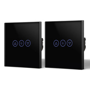 Bseed 2Way Wifi Light Dimmer Switch Wall Plates & Covers Bseedswitch Black 2 PCS/Pack 