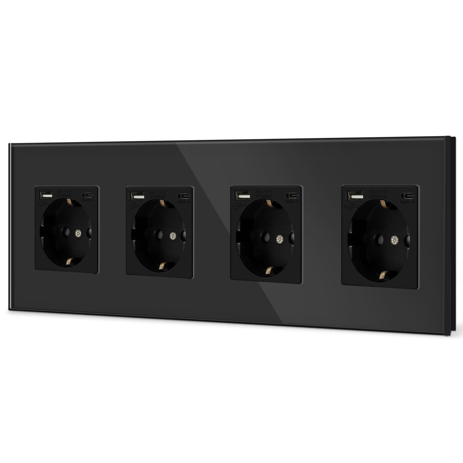 BSEED EU sockets with 2.1A Type-C Interface Outlet Wall Socket Power Outlets & Sockets Bseedswitch 