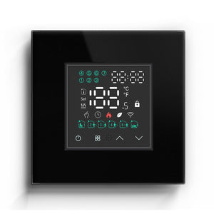 BSEED WiFi Touch LED Screen Floor Heating Room Thermostat Controller Backlight Thermostats Bseedswitch Black Boiler 